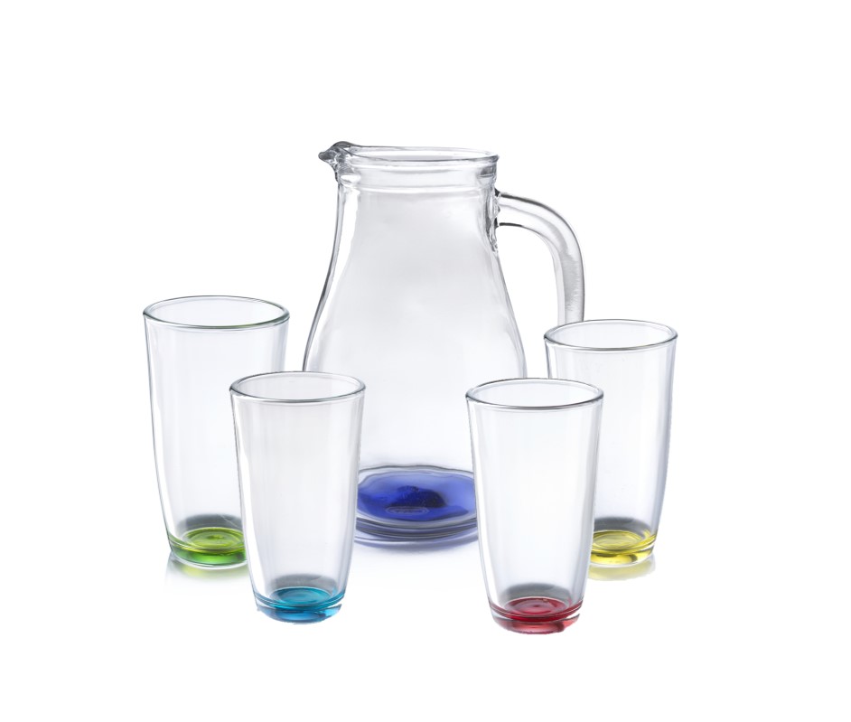 SANTA ELENITA JGO AGUA 5PZS ATOM COLORS